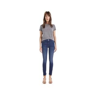 MOTHER “The Looker” Blue Denim Cropped Jeans - Women’s Size 28